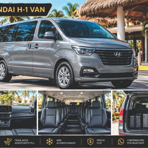 Hyundai H1 van for Punta Cana airport transfers, up to 6 passengers