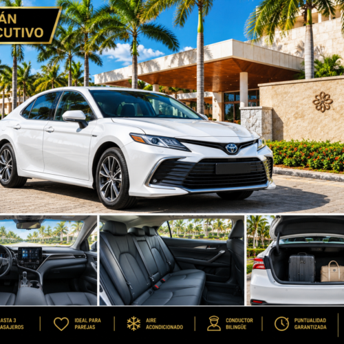 Private sedan for Punta Cana airport transfers, up to 4 passengers