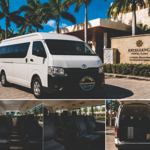 Toyota Hiace minibus for group transfers in Punta Cana, up to 10 passengers